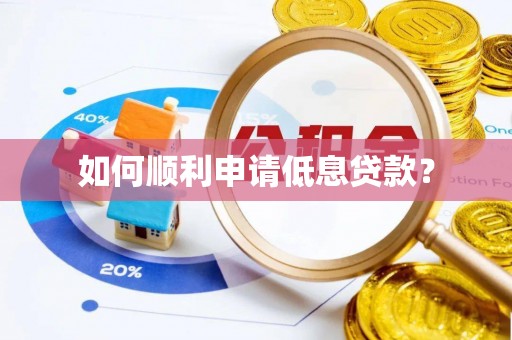 贡山如何顺利申请低息贷款？