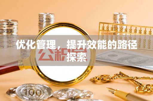 贡山优化管理，提升效能的路径探索