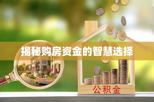 贡山揭秘购房资金的智慧选择