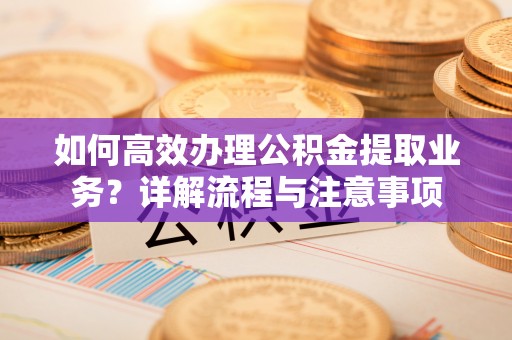 贡山如何高效办理公积金提取业务？详解流程与注意事项