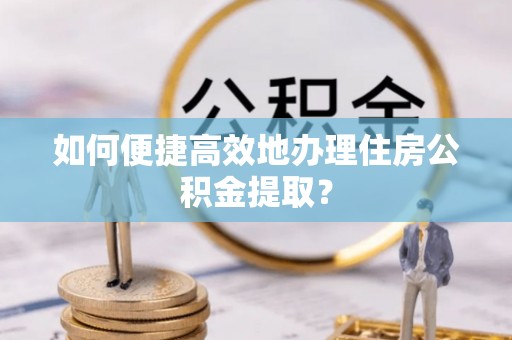 贡山如何便捷高效地办理住房公积金提取？
